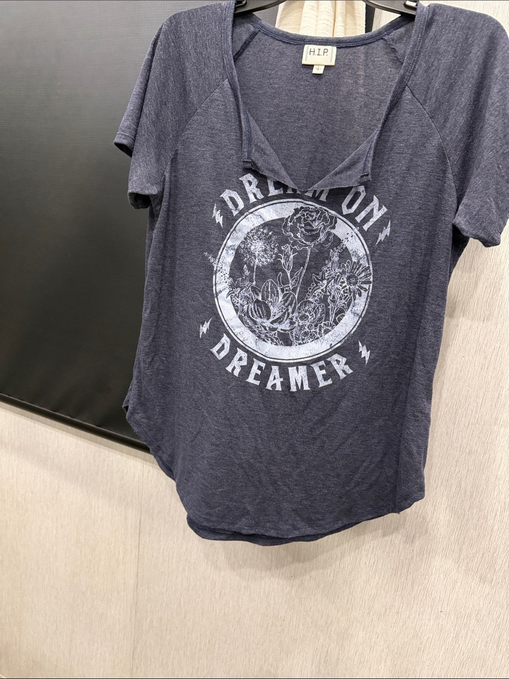 h.i.p. Navy Graphic 'Dreamer' Short Sleeve Sleep Tee